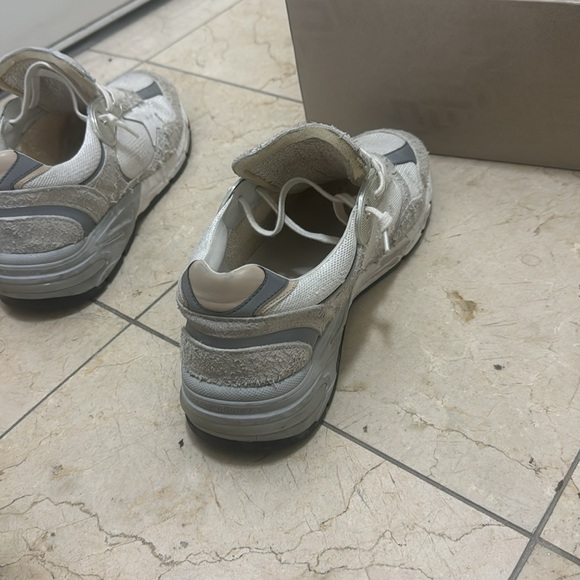 Running Dad Star Mens shoe size 43 (10) US White/Silver - Picture 12 of 16